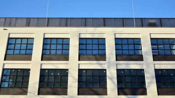 Kontorsbyggnad Med Modern Företagsarkitektur Stiliserade Ändrade Generiska Företags Moderna Kontorsbyggnad — Stockfoto