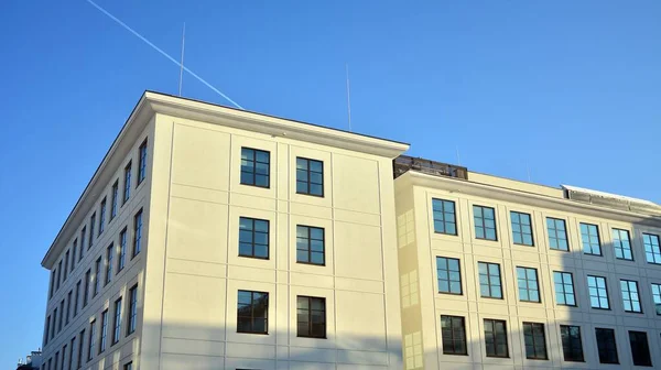Bürogebäude Mit Moderner Unternehmensarchitektur Stilisierte Veränderte Generische Unternehmen Moderne Bürogebäude — Stockfoto