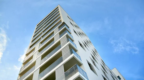 Moderno Appartamento Residenziale Lusso Moderno Condominio Una Giornata Sole Condominio — Foto Stock