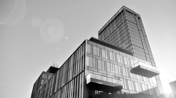 Estrutura Arranha Céus Abstrato Complexo Centro Cidade Com Céu Sol — Fotografia de Stock