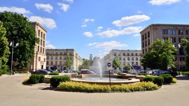 Varşova, Polonya. 23 Haziran 2022. Güzel güneşli bir gün.  