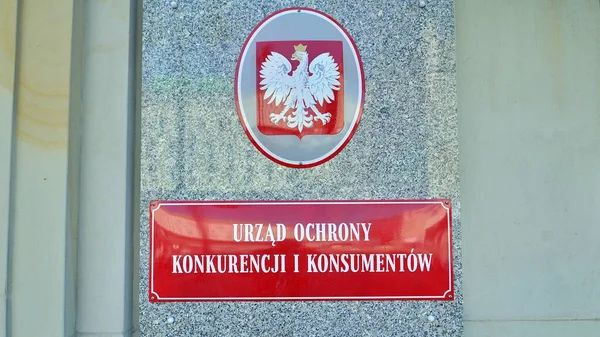 Warschau Polen Juli 2022 Teken Urzad Ochrony Konkurencji Konsumentow — Stockfoto