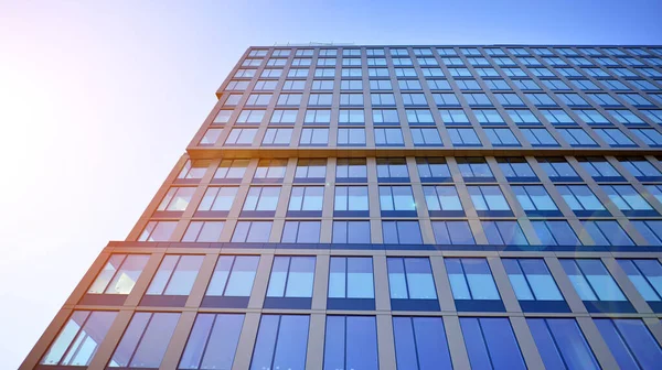 Business Office Building Blue Sky Background Tall Building Center City — Foto de Stock