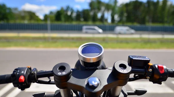 Handlebars Speedometer Motorbike — Stockfoto