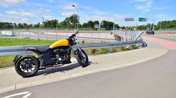 Warsaw Poland August 2022 Junak M15 Motorcycle Combination Classic Cruiser — Stockfoto