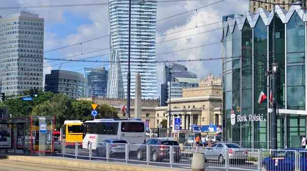 Warsaw Poland August 2022 Street View City Center — Foto de Stock