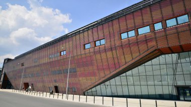Szczecin, Poland. 17 August 2022. The building of the Marine Science Centername of Jerzy Stelmach  in Szczecin. 