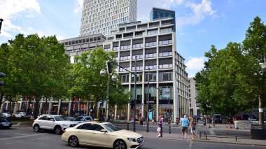 Berlin, Germany. 16 August 2022. A bustling city, a street of a great metropolis.The luxury shopping area called Kurfrstendamm in west Berlin.