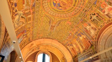 Berlin, Germany. 16 August 2022. Kaiser Wilhelm Memorial Church in Berlin destroyed by Allied bombing and preserved as memorial