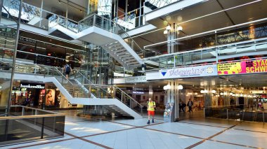 Berlin, Germany. 16 August 2022. Inside the Europa Center building