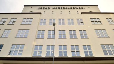 Szczecin, Poland. 29 August 2022. Sign Urzad Marszalkowski.  