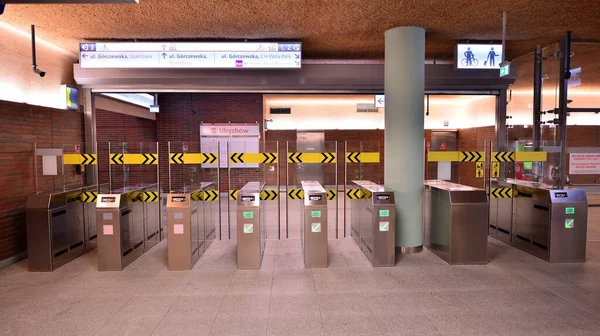 Warsaw Poland September 2022 Second Line Warsaw Subway System Warsaw — Stock Photo, Image