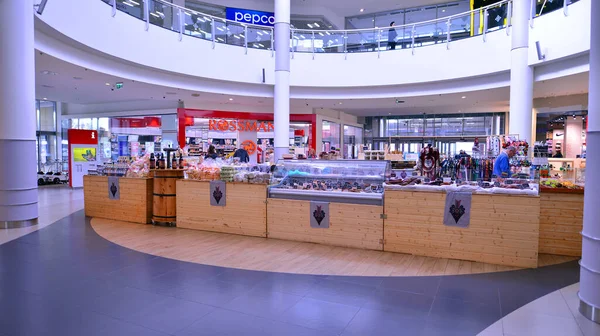 波兰华沙 2022年10月10日区域产品交易会 该市场只销售区域产品 沃拉公园公的沃拉公园购物中心 — 图库照片