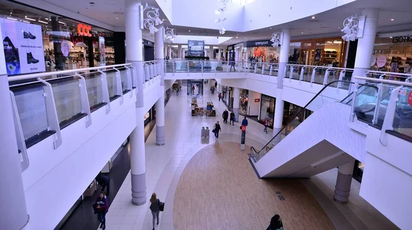 Varsóvia Polónia Outubro 2022 Interior Centro Comercial Wola Park — Fotografia de Stock