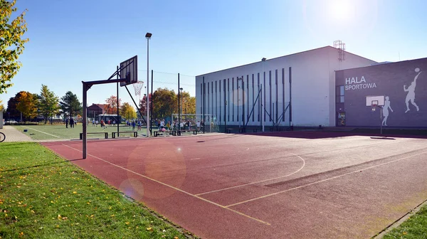 Varsavia Polonia Ottobre 2022 Edificio Della Scuola Primaria 404 — Foto Stock