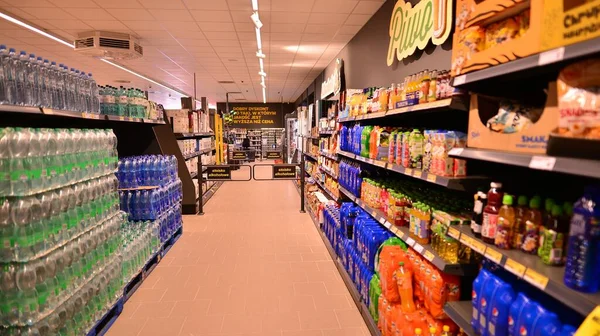 Varsóvia Polónia Outubro 2022 Dentro Supermercado Netto — Fotografia de Stock