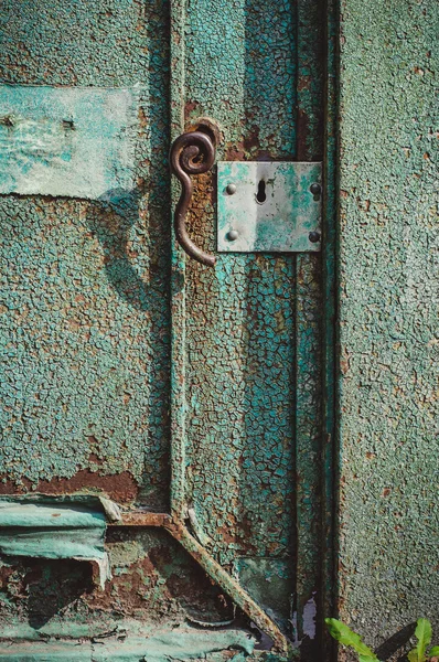 Vieille porte verte — Photo