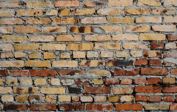 Leeftijd bakstenen muur achtergrond — Stockfoto