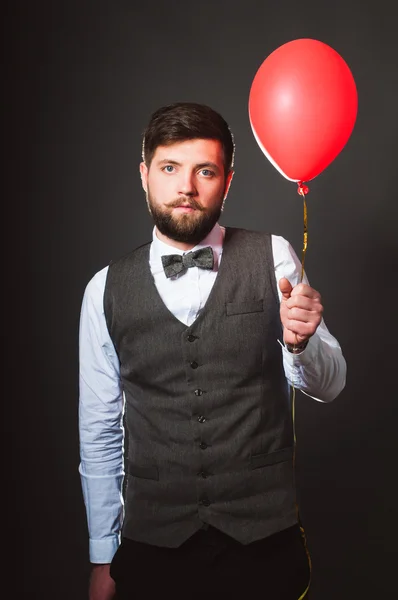 Hombre con globo —  Fotos de Stock