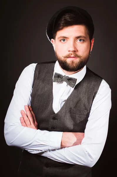 Man with bow tie — Stock Photo, Image