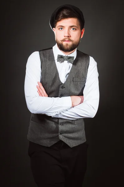 Man with bow tie — Stock Photo, Image