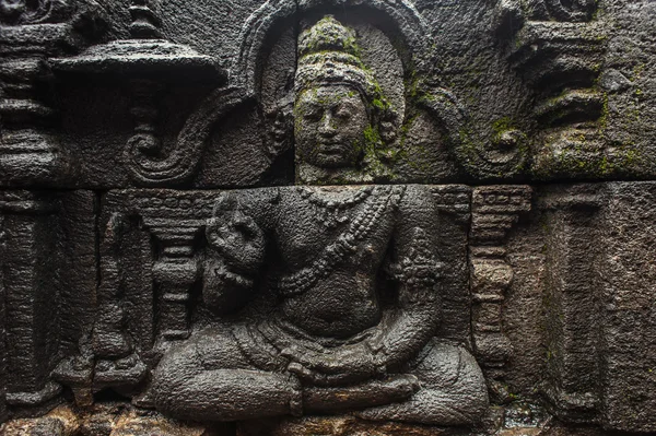 Bas-reliëf in borobudur — Stockfoto