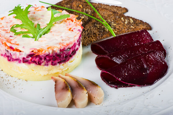 Herring under fur coat