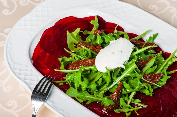 Young beet carpaccio — Stock Photo, Image