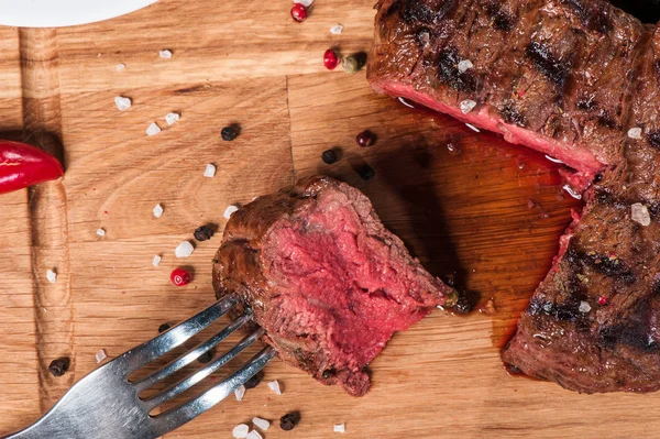 Steak s kořením — Stock fotografie