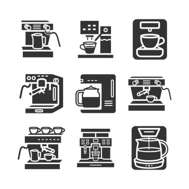 Coffee maker machine icon. Vector sign for web graphic