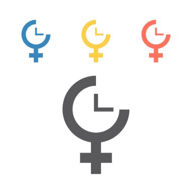 Menopoz ikonu. Web grafikleri için vektör işaretleri.