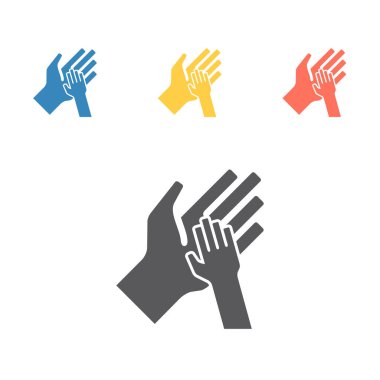 Evlat edinme ikonu. Web grafikleri için vektör işaretleri.