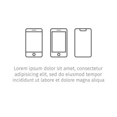 Phone line icon. Vector sign for web graphic