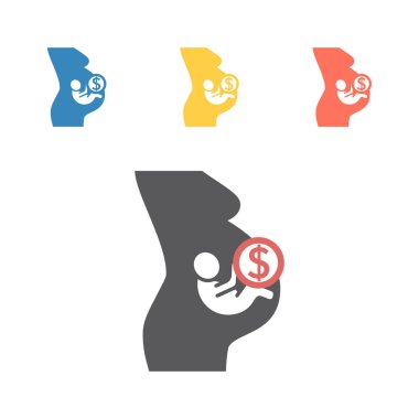 Surrogacy icon. Vector signs for web graphics