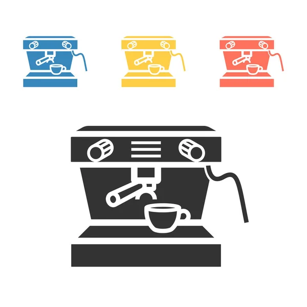Кофеварка Машина Значок Плоский Простой Векторный Символ Стоковая Иллюстрация