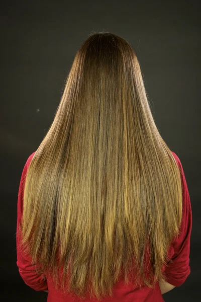 Hermoso pelo largo con puntas abiertas — Foto de Stock