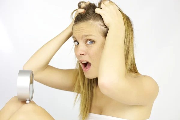 Shouting being late for work — Stock Photo, Image