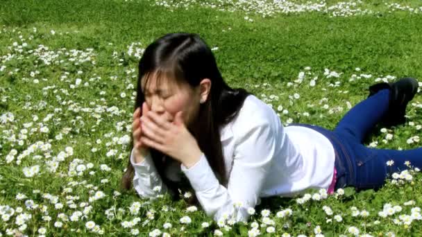 Asian woman with allergy problem — Stock Video © fedemarsicano #44961237