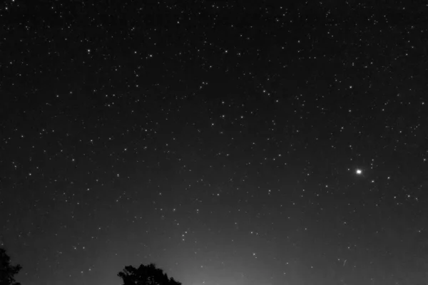 Cielo Nocturno Estrellado Vista Estrellas Del Cielo Nocturno Austria Blanco —  Fotos de Stock