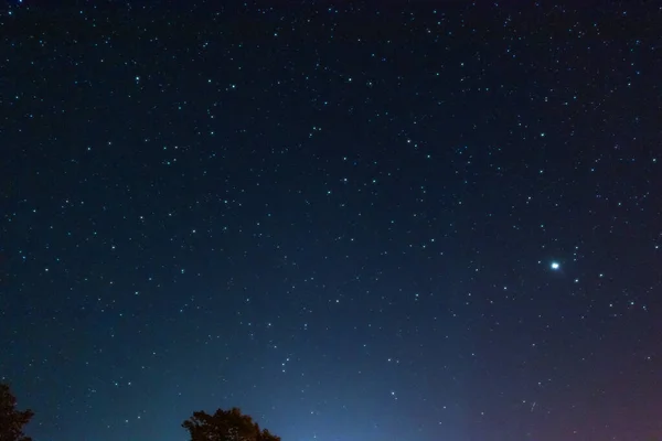 Céu Noturno Estrelas Vista Áustria — Fotografia de Stock