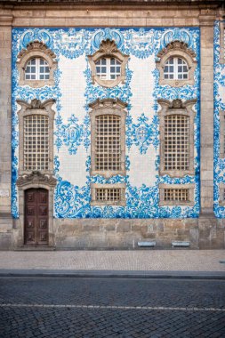 Porto Portekiz 'deki Azulejo seramik açık mavi duvar fayansları