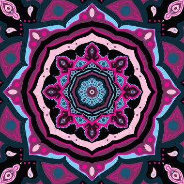 Mandala. Hint dekoratif desen.