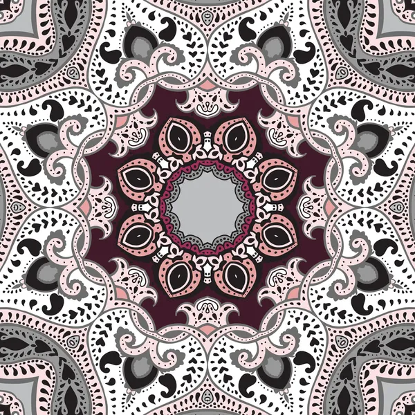 Mandala. Vektorethnischer Hintergrund. — Stockvektor