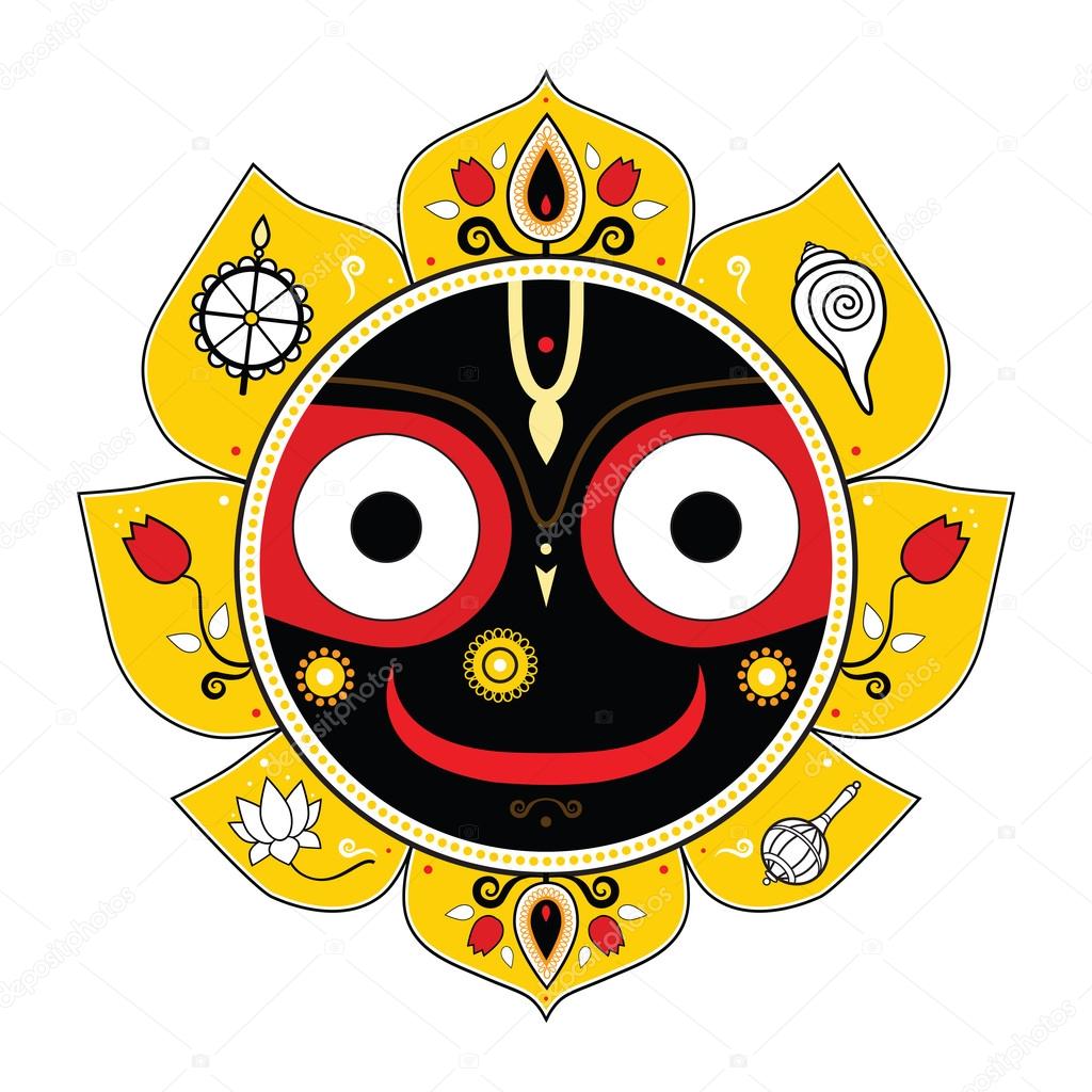 Jagannath. Indian God of the Universe. Stock Vector Image by