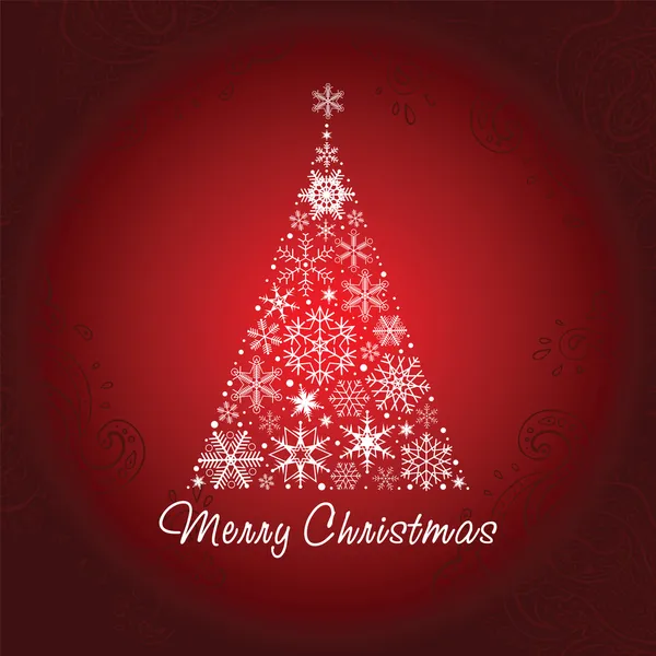 kar taneleri Noel ağacı.