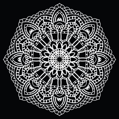 tığ işi dantel mandala.