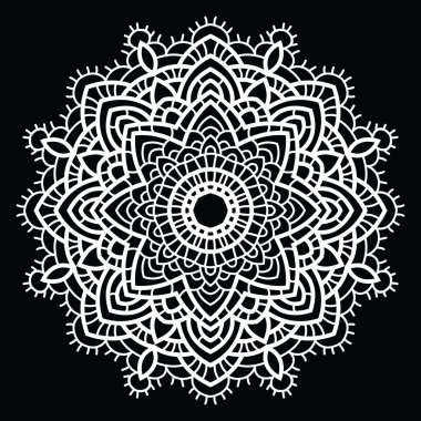 tığ işi dantel mandala.