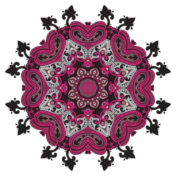 Mandala, decoratief patroon. — Stockvector