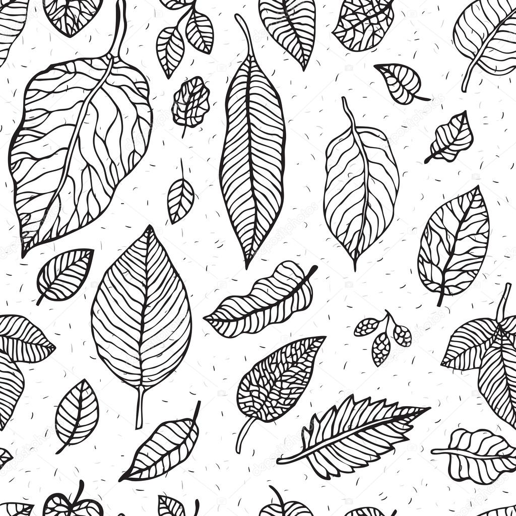 Leaves. Seamless background