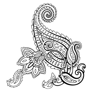 Paisley. etnik süsleme.